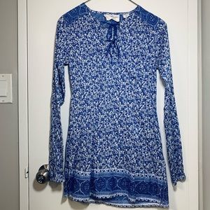 🍒5/$20🍒 H&M L.O.G.G. Cotton Floral Tunic